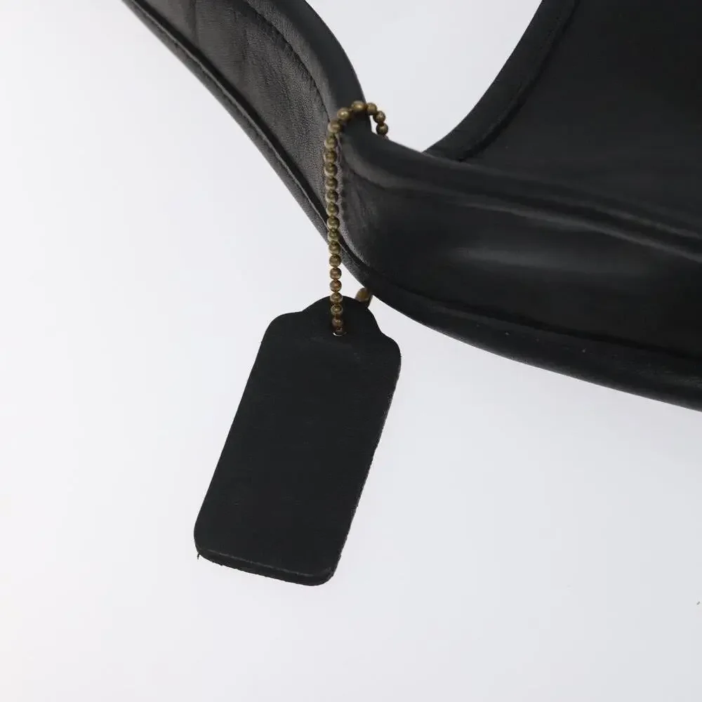 Coach Leather Shoulder Bag Black